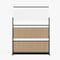 Luxor Grove Modular Wall Room Divider System - Black Frame - 70in X 70in - Wood & Acrylic Wall MW-7070-WAB - alternate 3